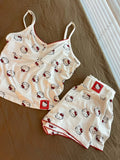 Hello Kitty Anime Pajamas Set Top and Shorts