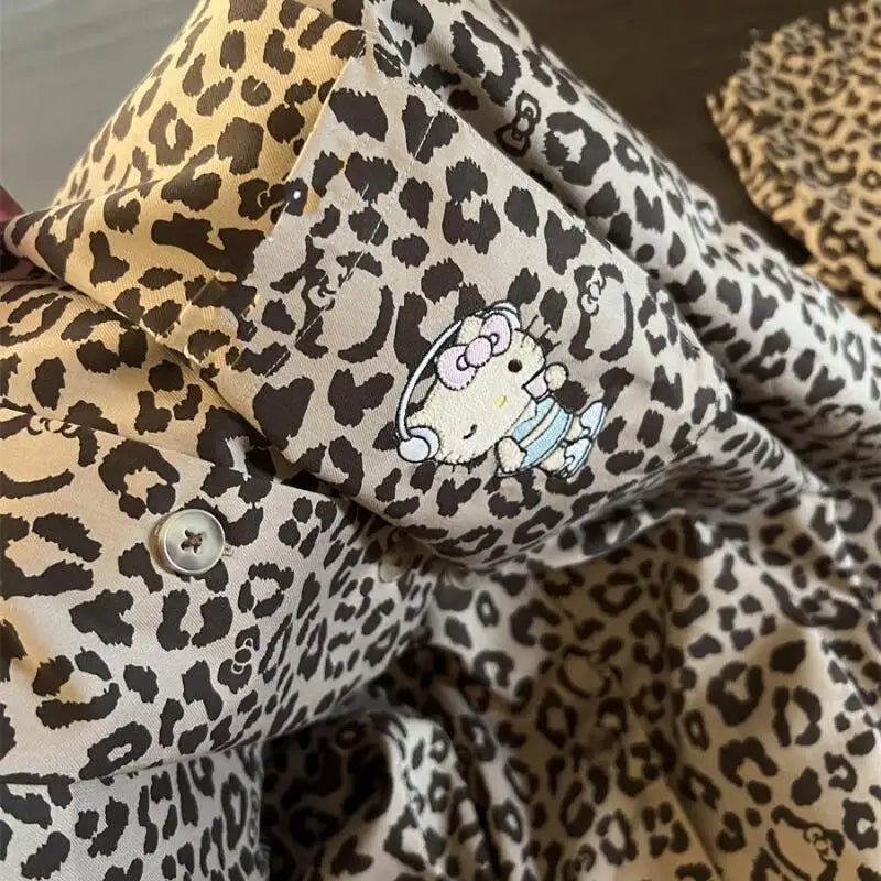 Hello Kitty Kawaii Leopard Print Set