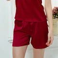 Womens 93% Mulberry Silk Boxer Sleep Lounge Short