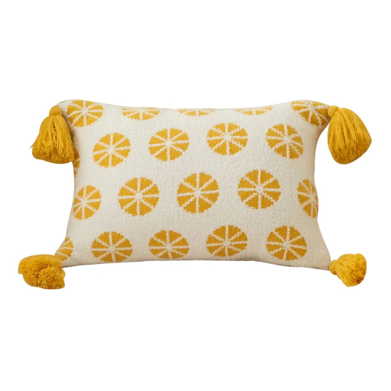 Tussle Style Plush Pillowcase Flower & Fruit Patterns
