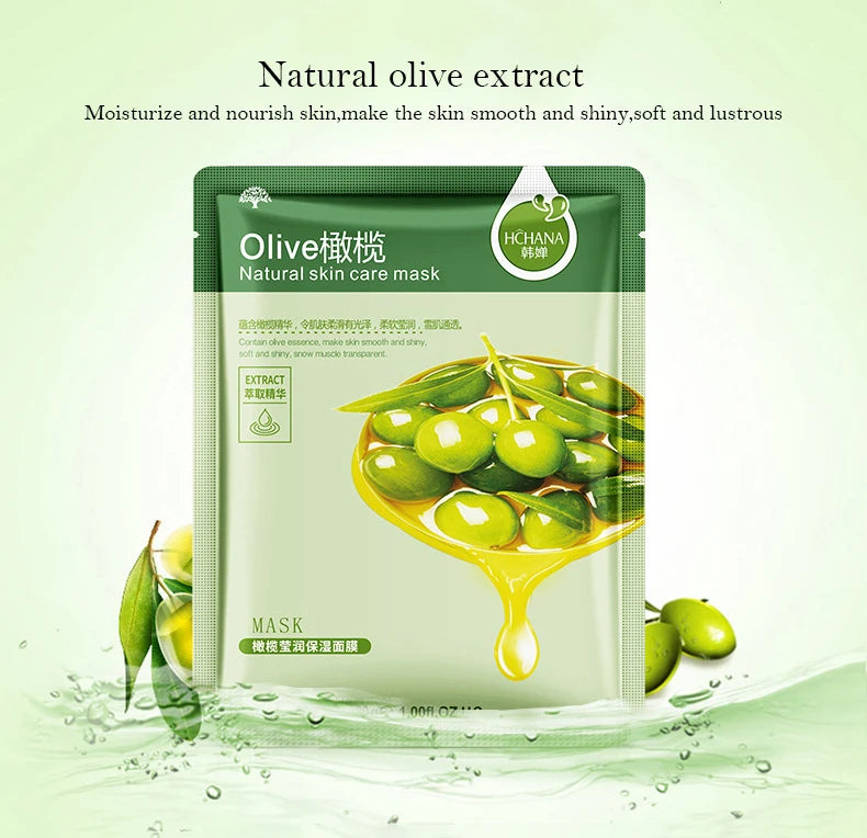 Fresh Fruits Facial Masks Face skincare Moisturizing Firming Hydrating Korean Face Mask Facial Skin Care Prodcuts