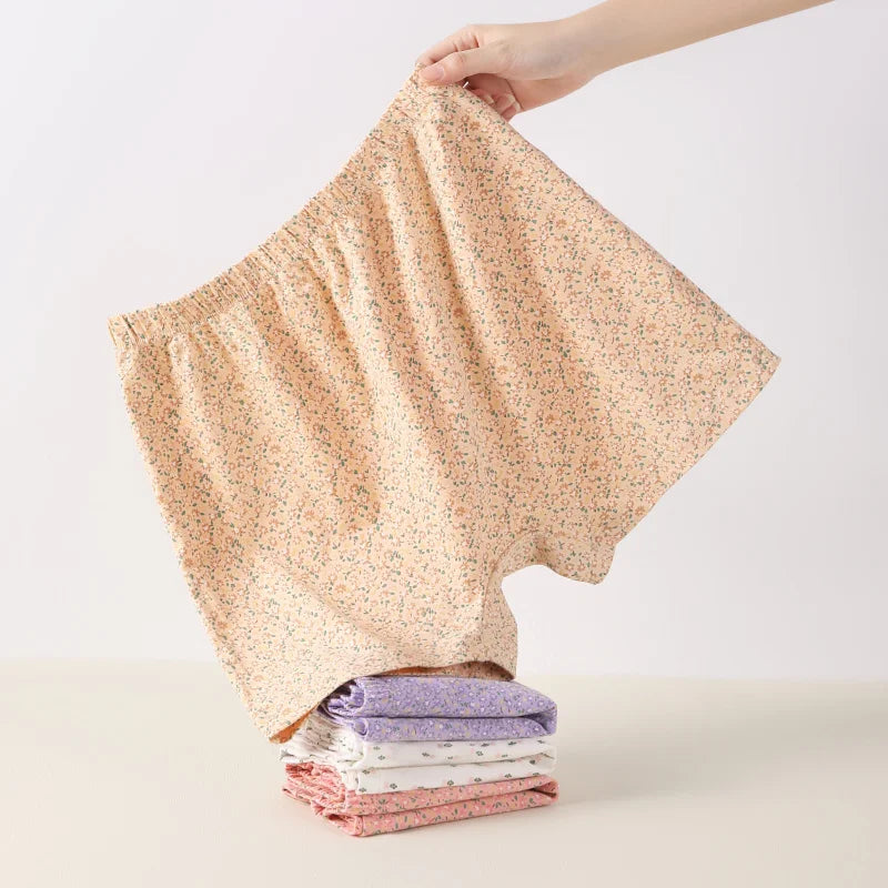 Floral Lingerie Breathable Woman Cotton Intimates