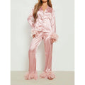 Cloud Nine Feather Satin Pajama Set