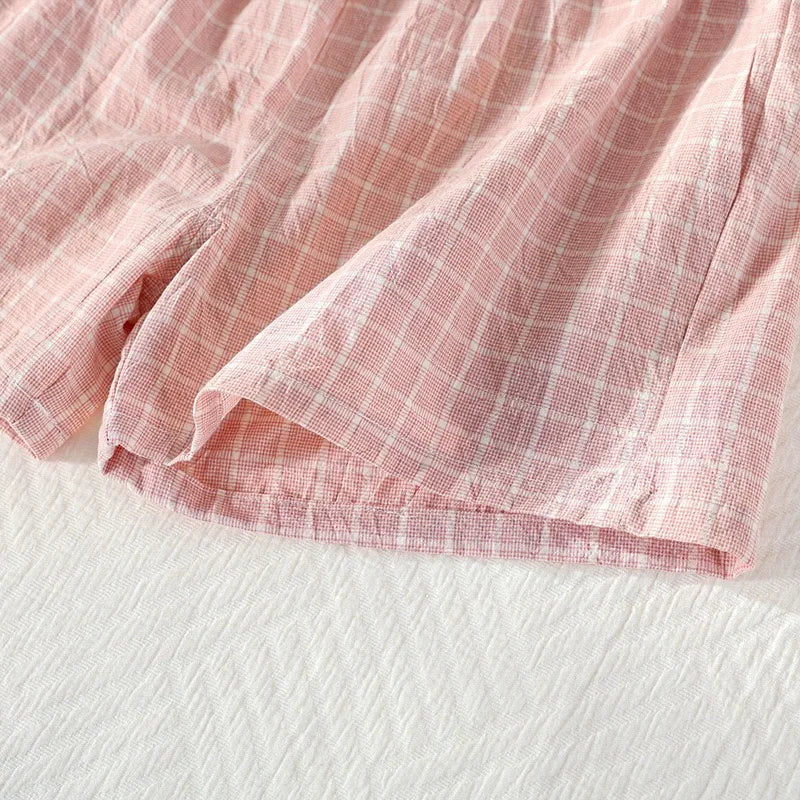 Women's Bottoms Pajamas 100% Cotton Knitted Soft Pants Loose Thin With Pockets