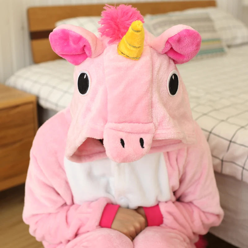 Pink Cartoon Pajamas Onesies