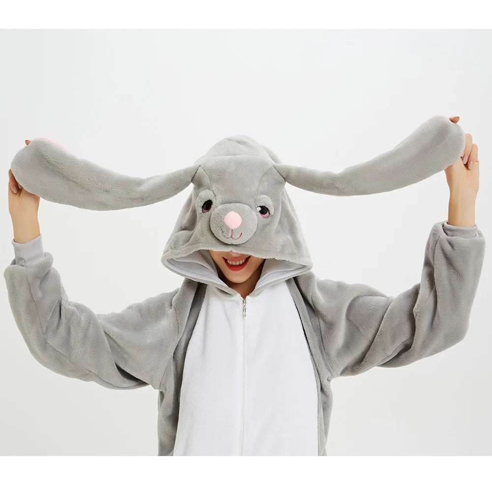 One Piece Hooded Bunny Animal Onesie