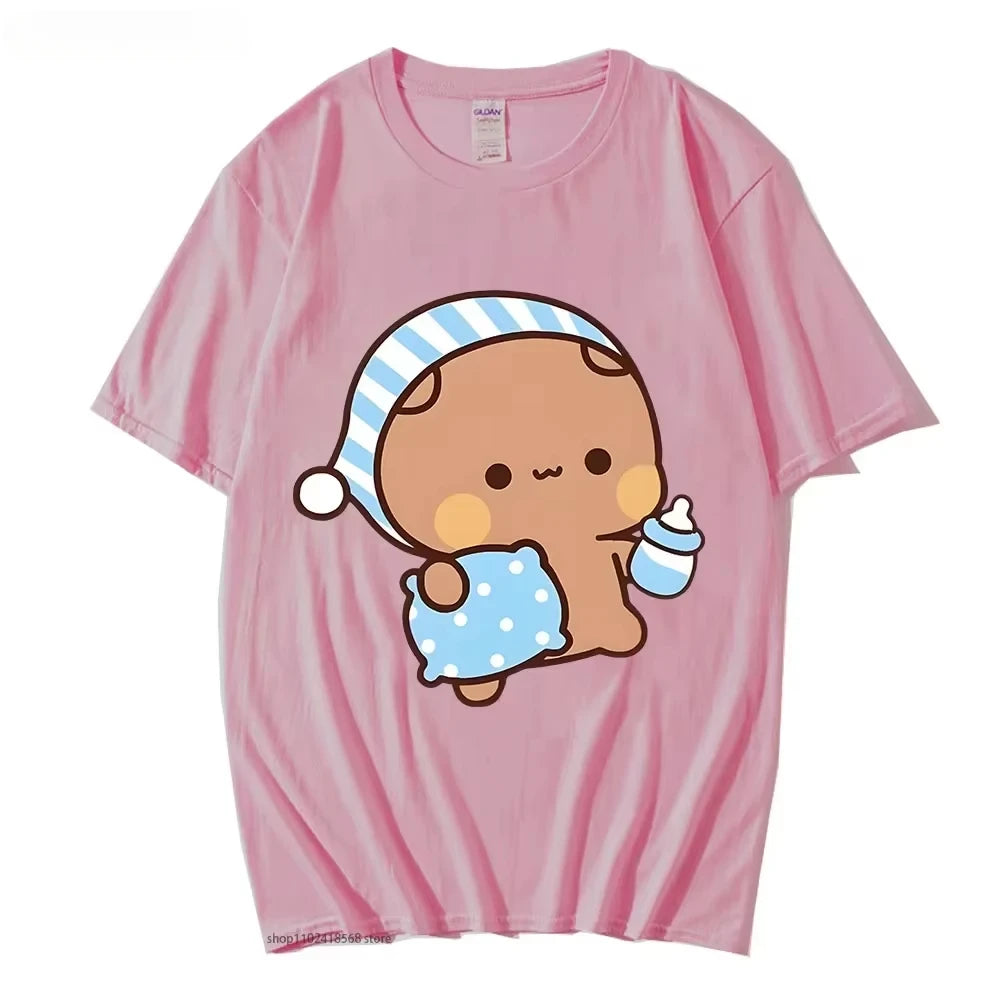 Graphic Cute Going To Sleep with DuDu Bear Graphic Tshirt
