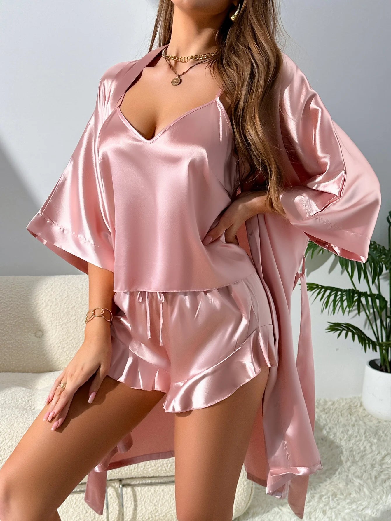 Sexy Fashion Three Piece Robe Set