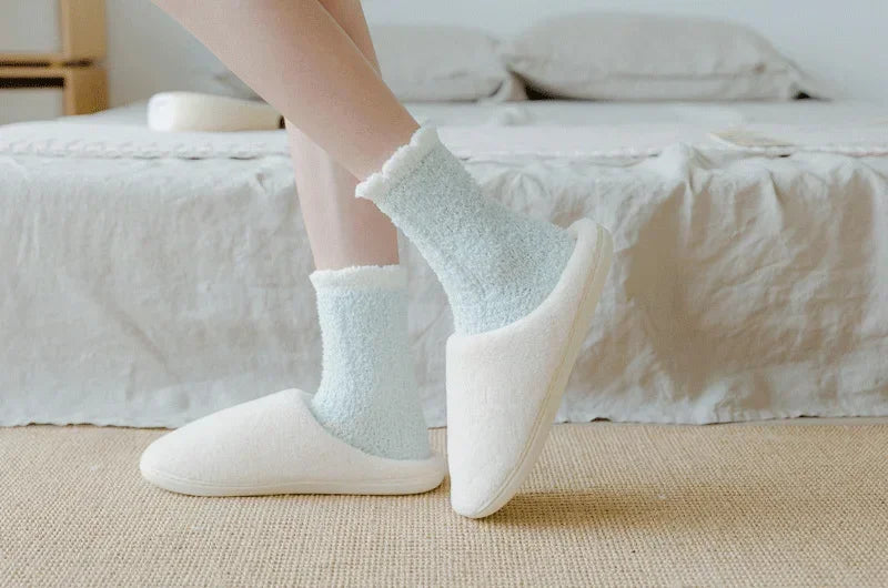 Fuzzy Cute Thick Thermal Fluffy Soft Sleeping Socks