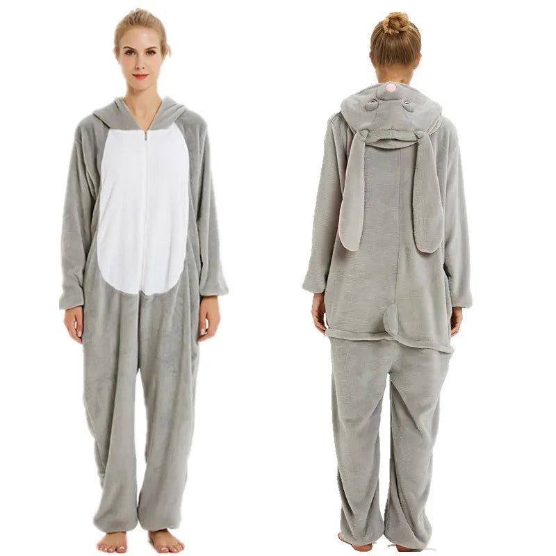 One Piece Hooded Bunny Animal Onesie