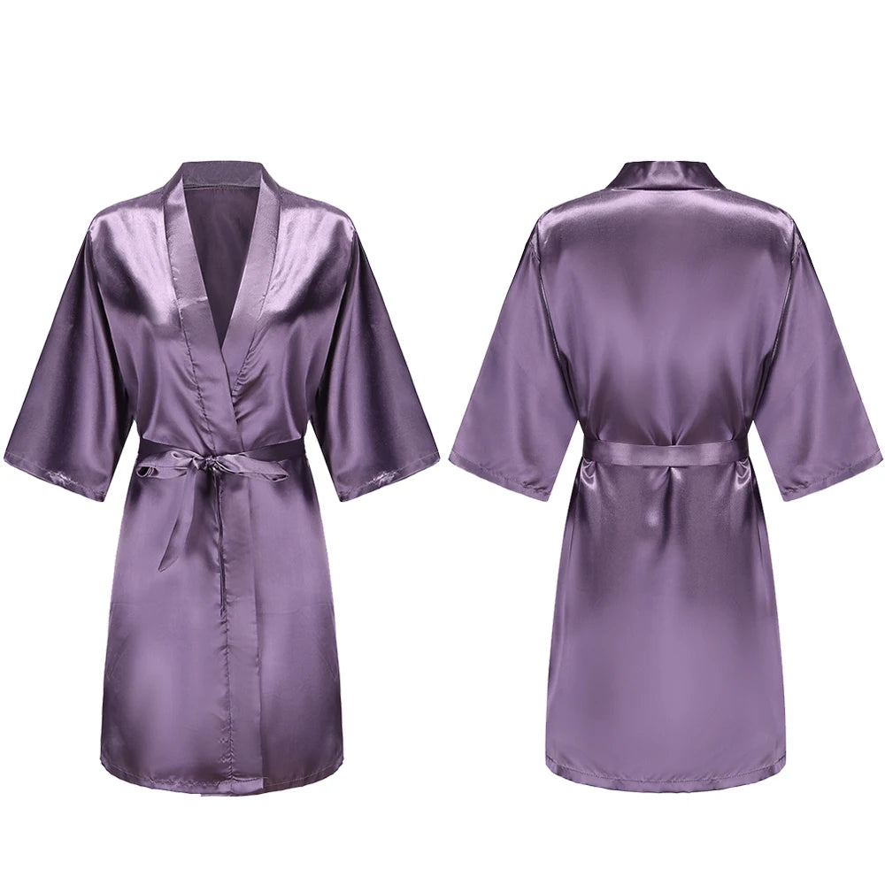 Pure Short Silky Robes