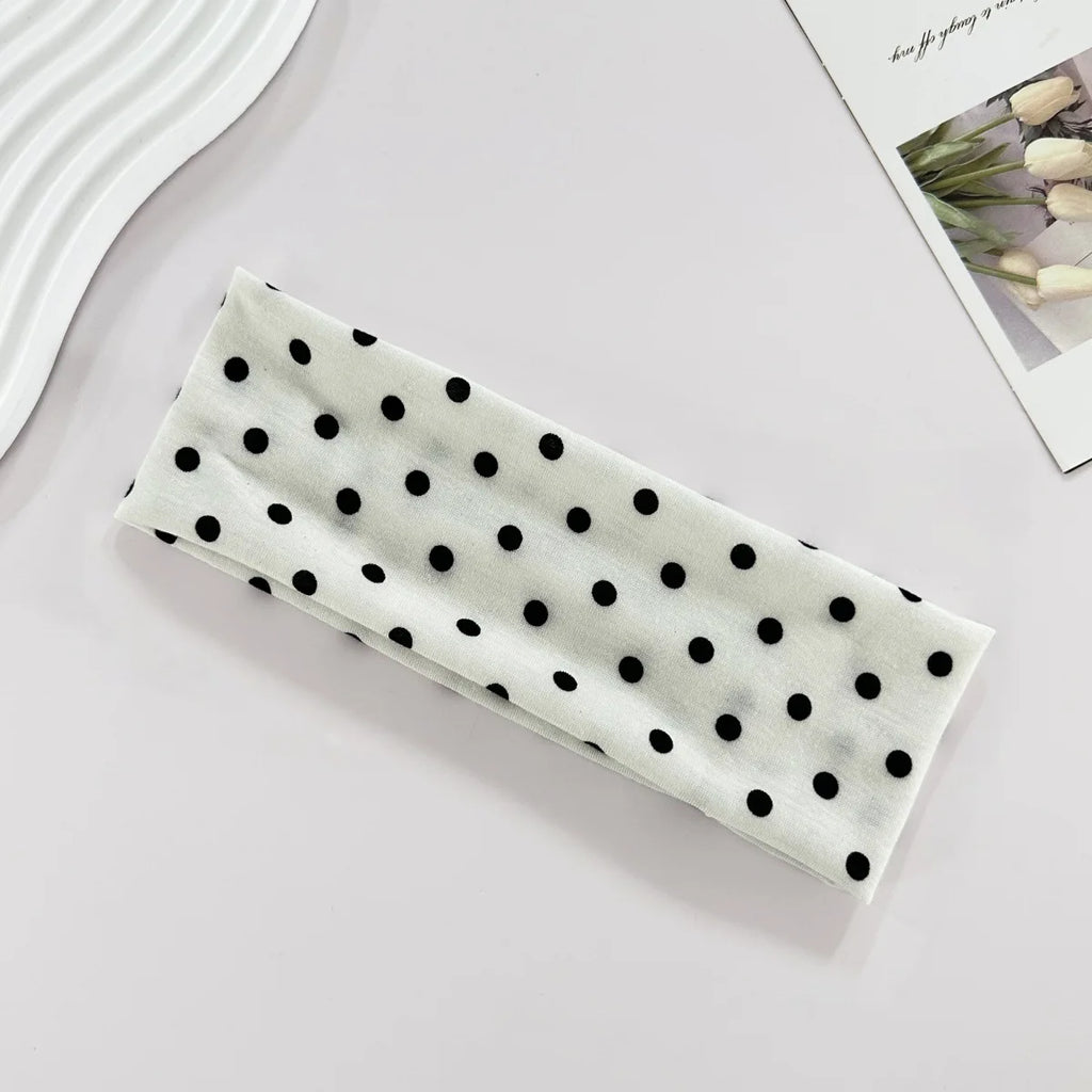 Polka Dot Yoga Elastic Headband