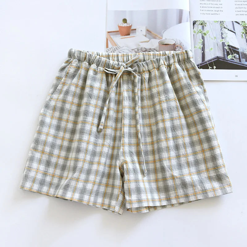 Women's Bottoms Pajamas 100% Cotton Knitted Soft Pants Loose Thin With Pockets