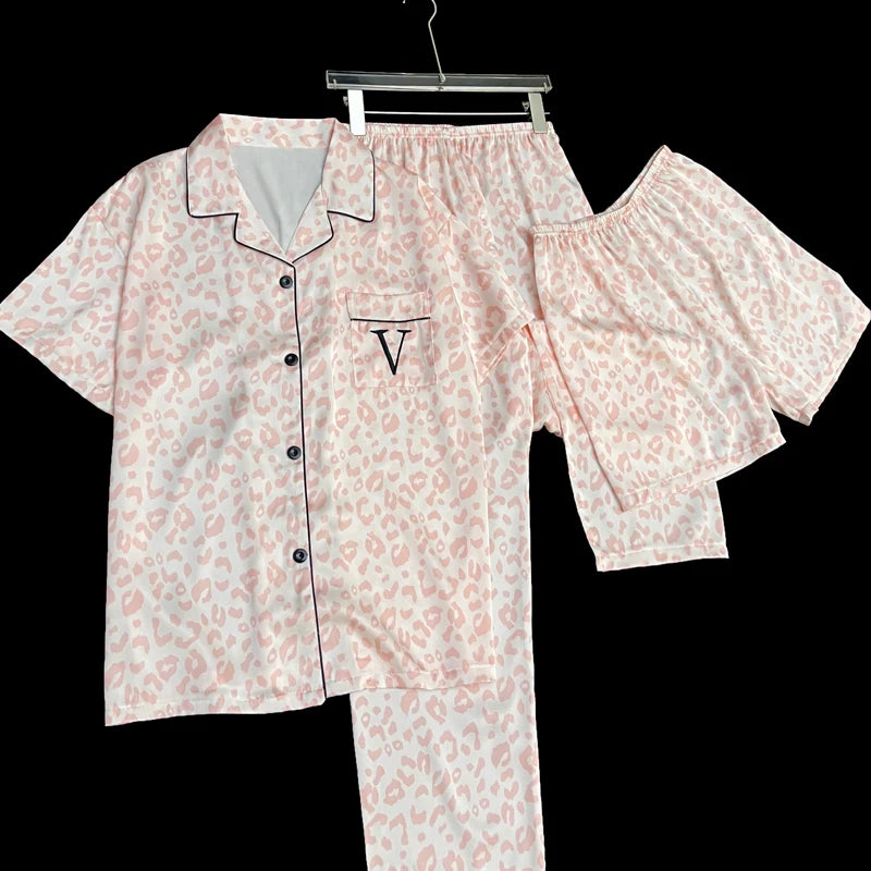 Leopard Pajamas Set