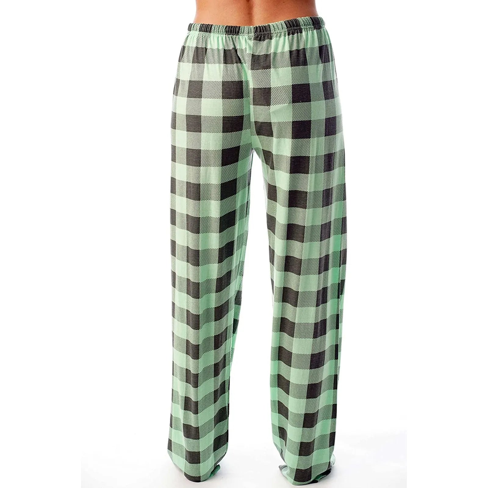 Plaid Cotton Loose Ladies Pajama Pants