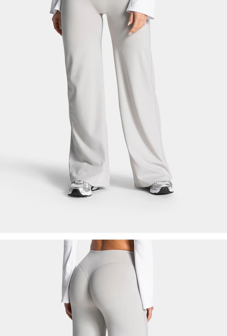 Scrunch Butt Lifting Wide Leg Leggings Baggy Straight Lounge Pants