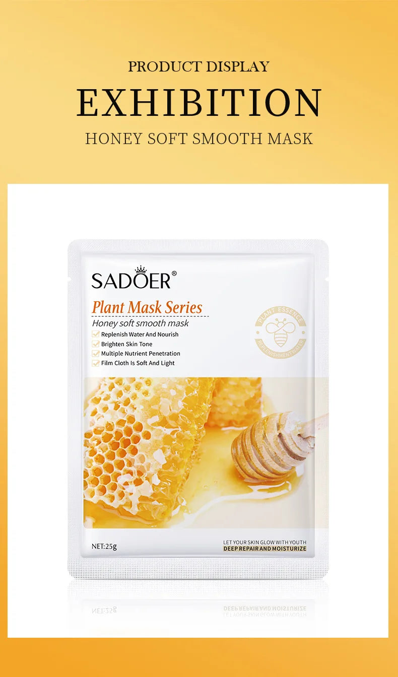 Natural Plant Face Mask Beauty Skincare Facial Masks Moisturizing Firming Hydrating Facial Mask Face Care Korean Cosmetics 8pcs