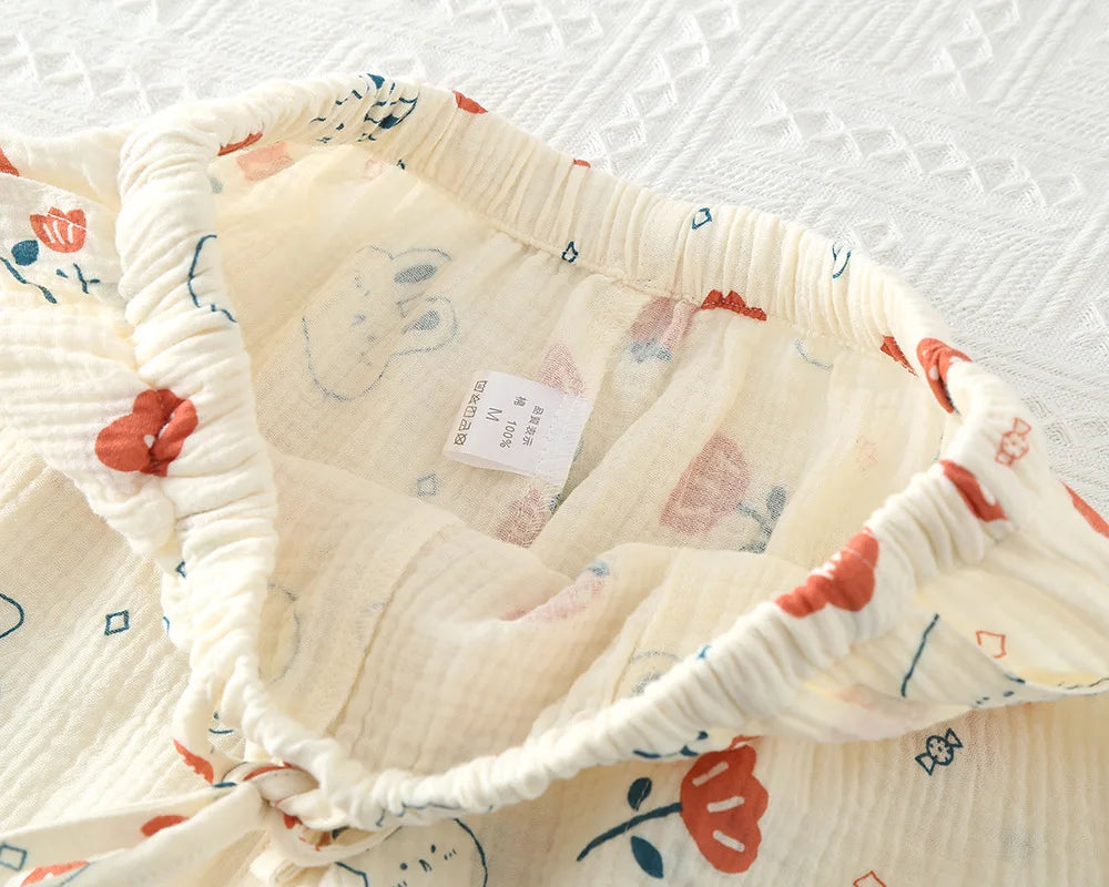 Cotton Pajamas Shorts Cotton Loose Fitting