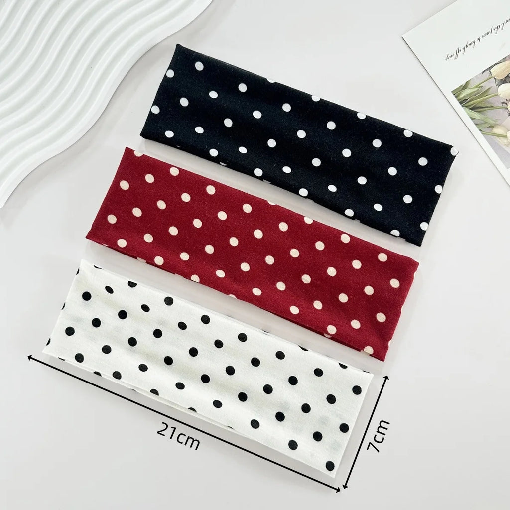Polka Dot Yoga Elastic Headband