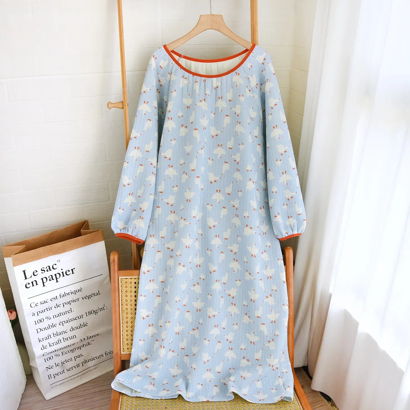 One Size Warm Cotton Loose Housedress