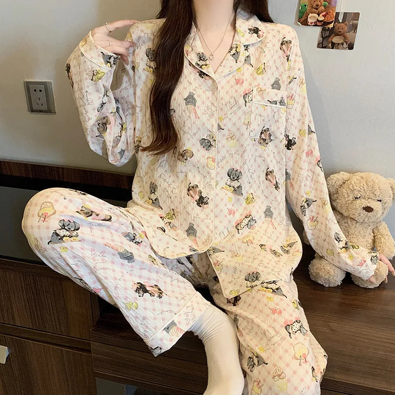 Lady Spring Two- Piece Set Pajamas