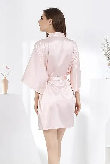 Silk Kimono Satin Robe