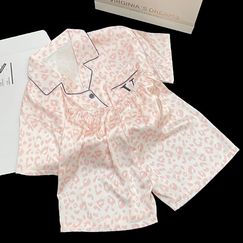 Leopard Pajamas Set