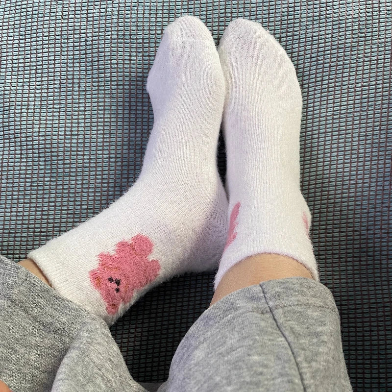 Kawaii Cute Bear/Dog/Unicorn Soft Warm Fluffy Socks