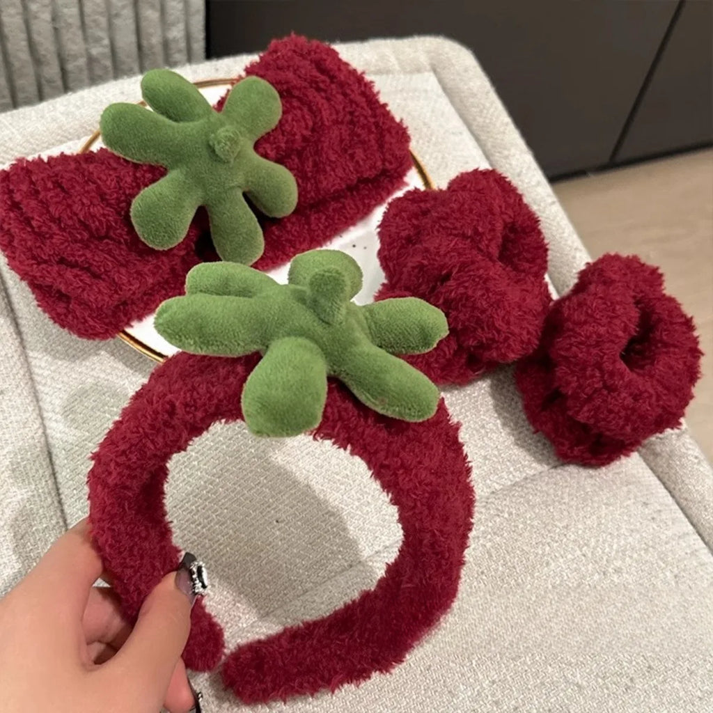 Fruits and Animal Ears Cartoons Face Wash Hair Bands 2pcs/set