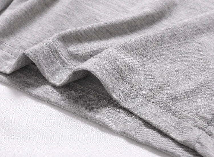 Loose Elastic Waist Solid Sleep Bottoms