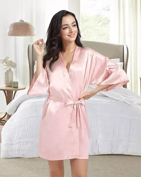 Silk Kimono Satin Robe