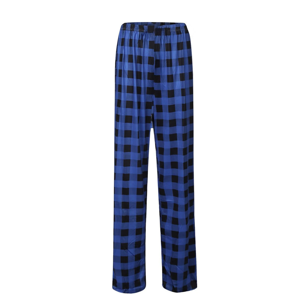 Plaid Cotton Loose Ladies Pajama Pants