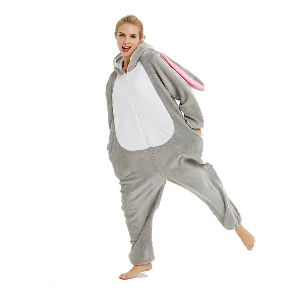 One Piece Hooded Bunny Animal Onesie