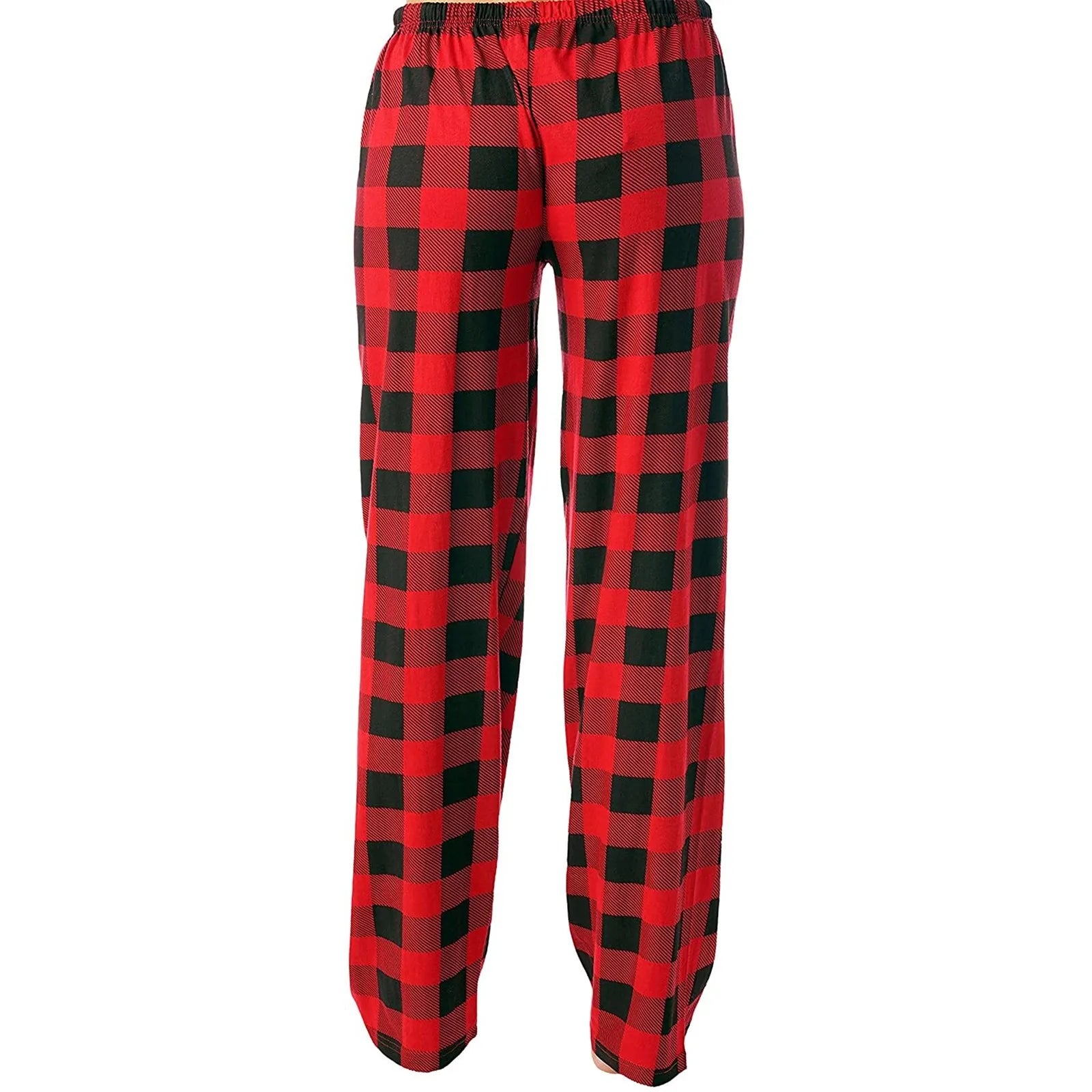 Plaid Cotton Loose Ladies Pajama Pants