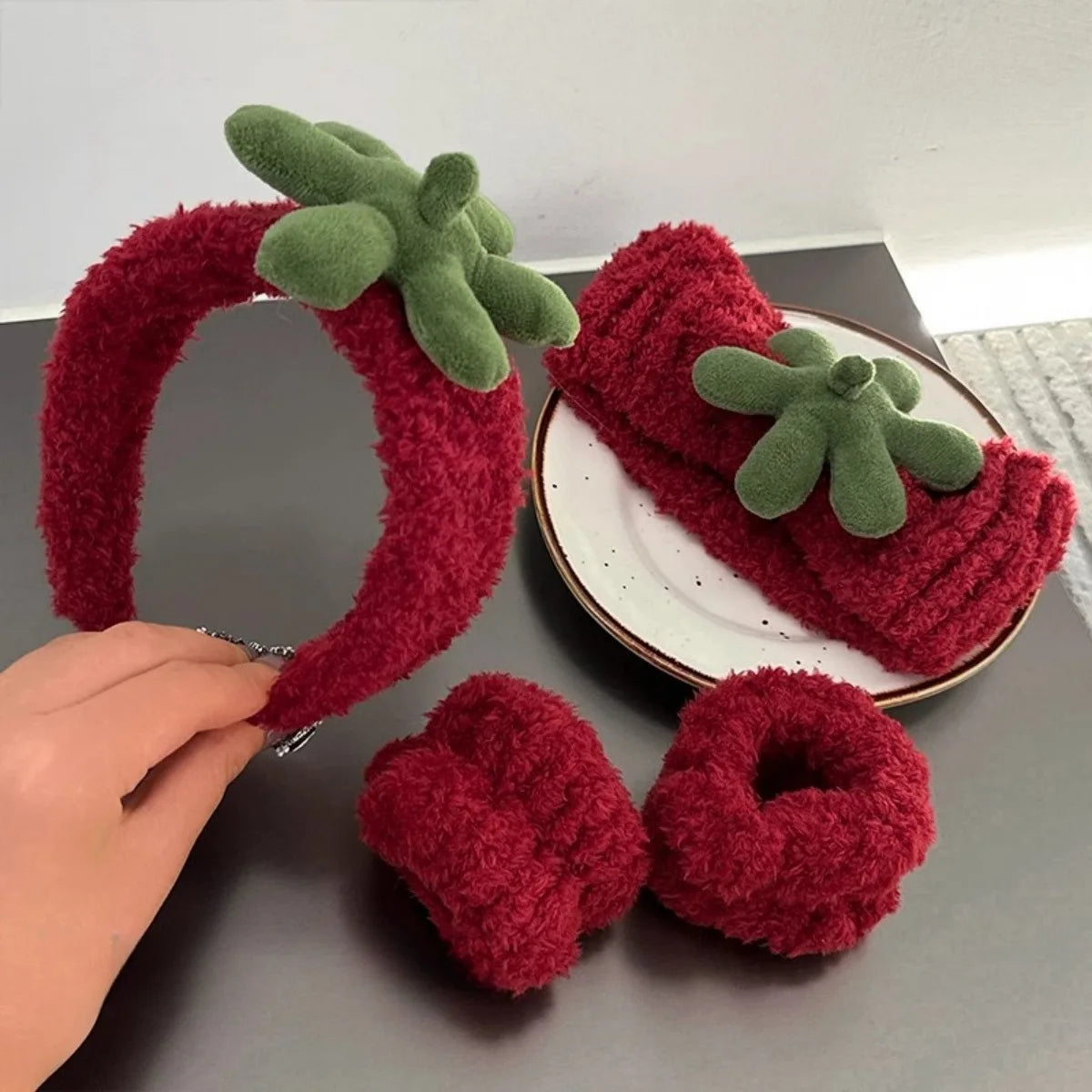 Fruits and Animal Ears Cartoons Face Wash Hair Bands 2pcs/set