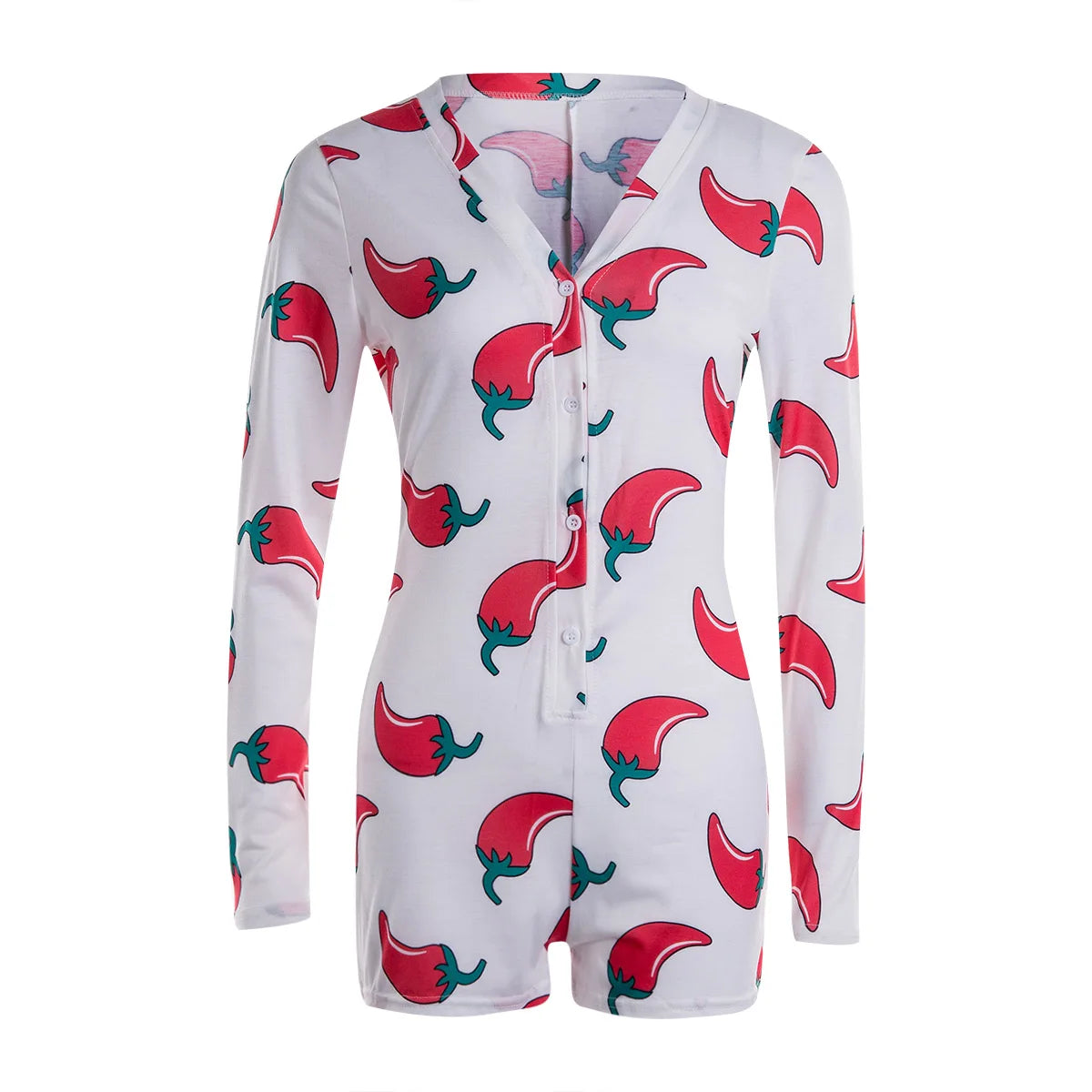 Long Sleeve Low Cut Bodycon Sleepwear