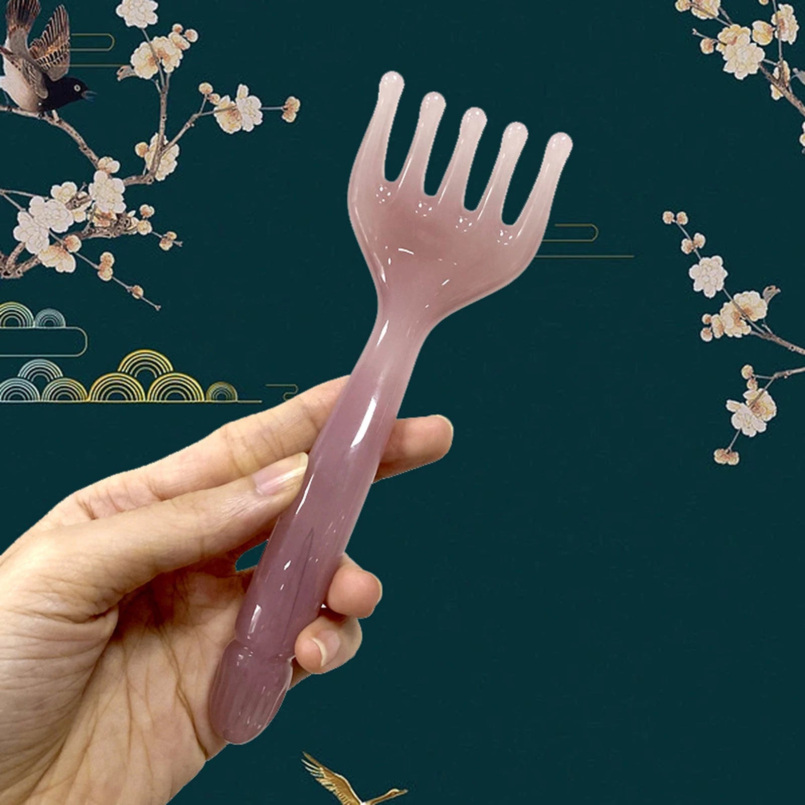 Face 5 Claw Resin Meridian Massage Brush Gua Sha Acupoint Unblocking Facial Tools Hair Scalp Massager Stress Relief Tools