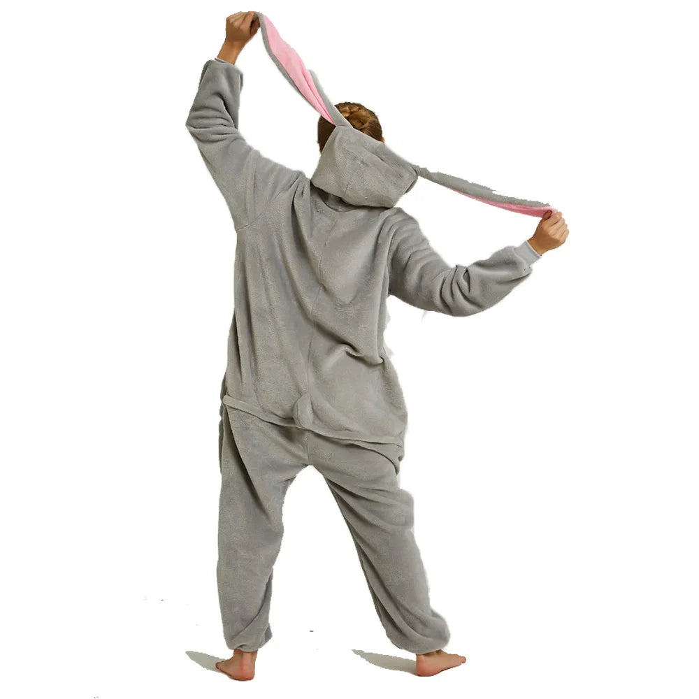 One Piece Hooded Bunny Animal Onesie