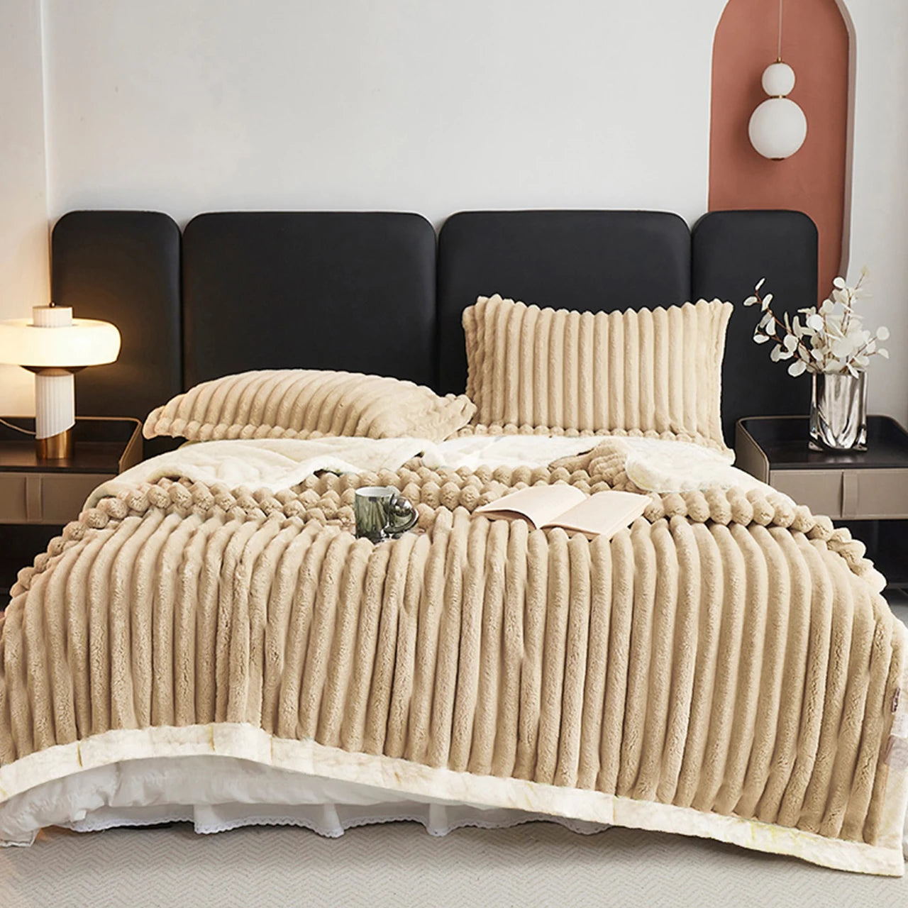 Weighted Fleece Blanket -Soft Throw Sherpa