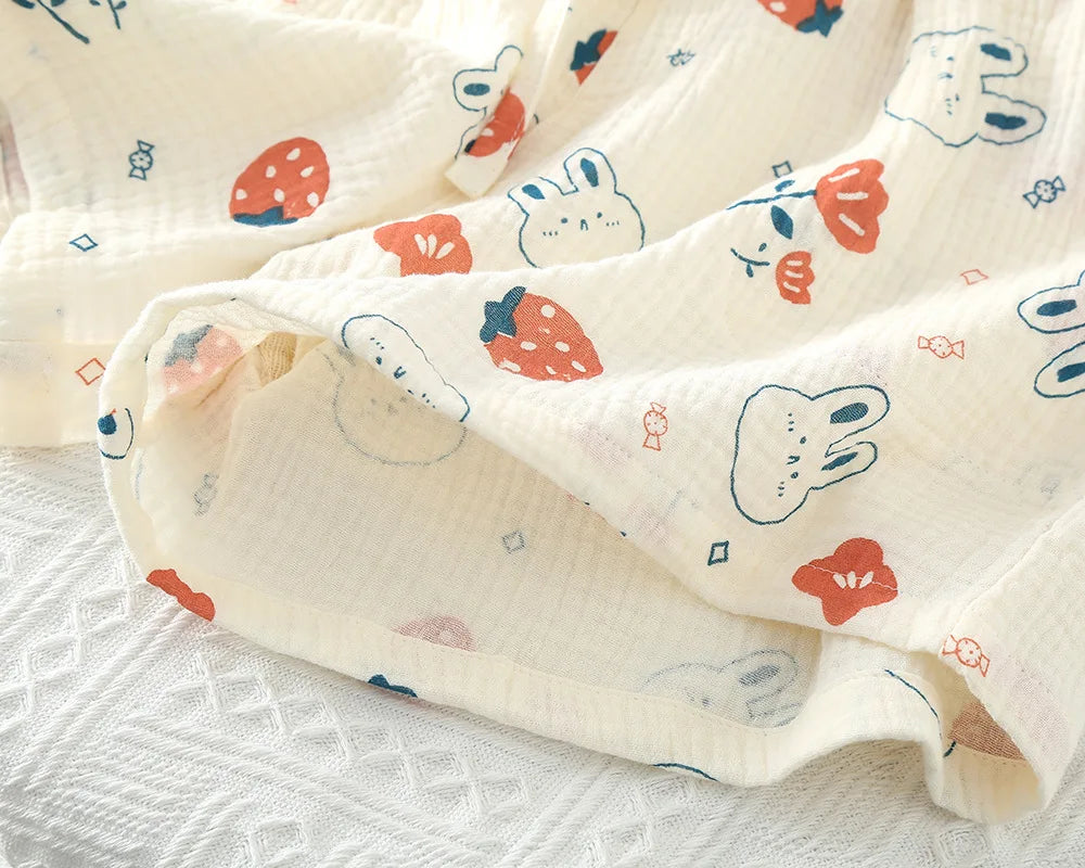 Cotton Pajamas Shorts Cotton Loose Fitting