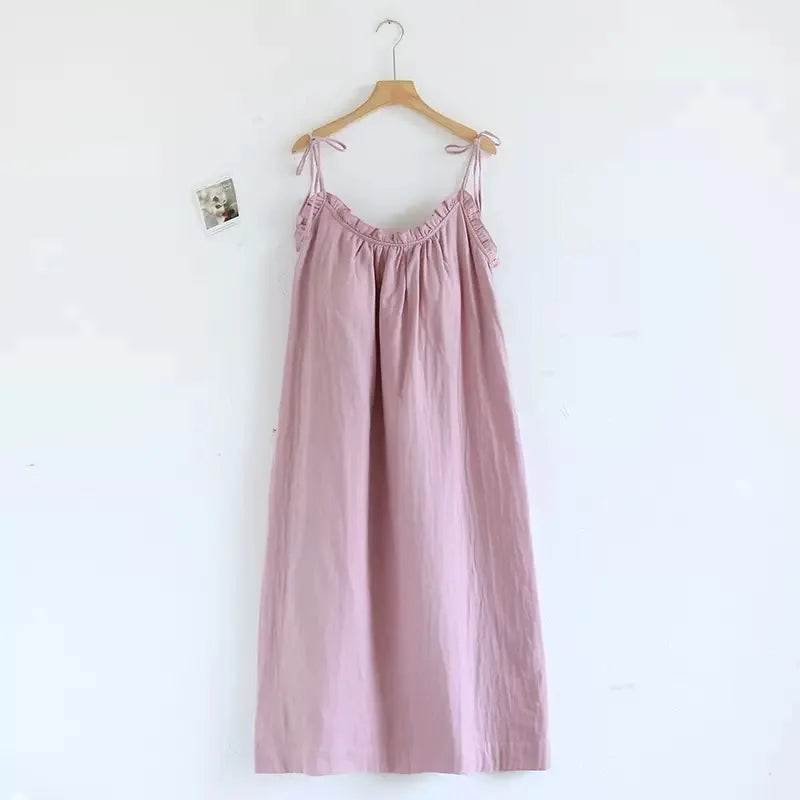 Ladies 100% Cotton Gauze Pajama Loungewear