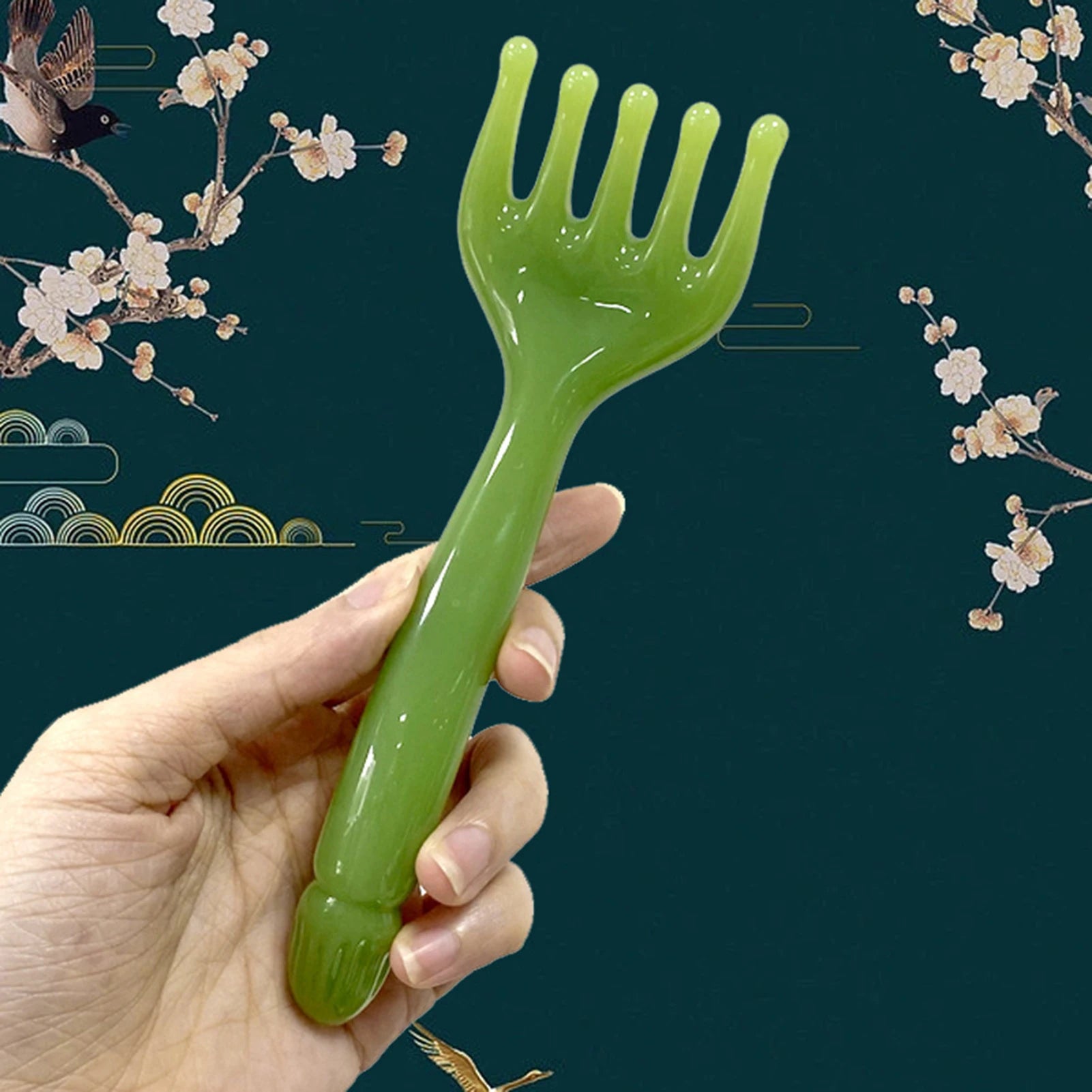 Face 5 Claw Resin Meridian Massage Brush Gua Sha Acupoint Unblocking Facial Tools Hair Scalp Massager Stress Relief Tools
