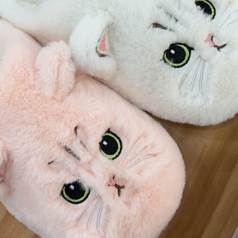 Plush Cute Cat Slippers