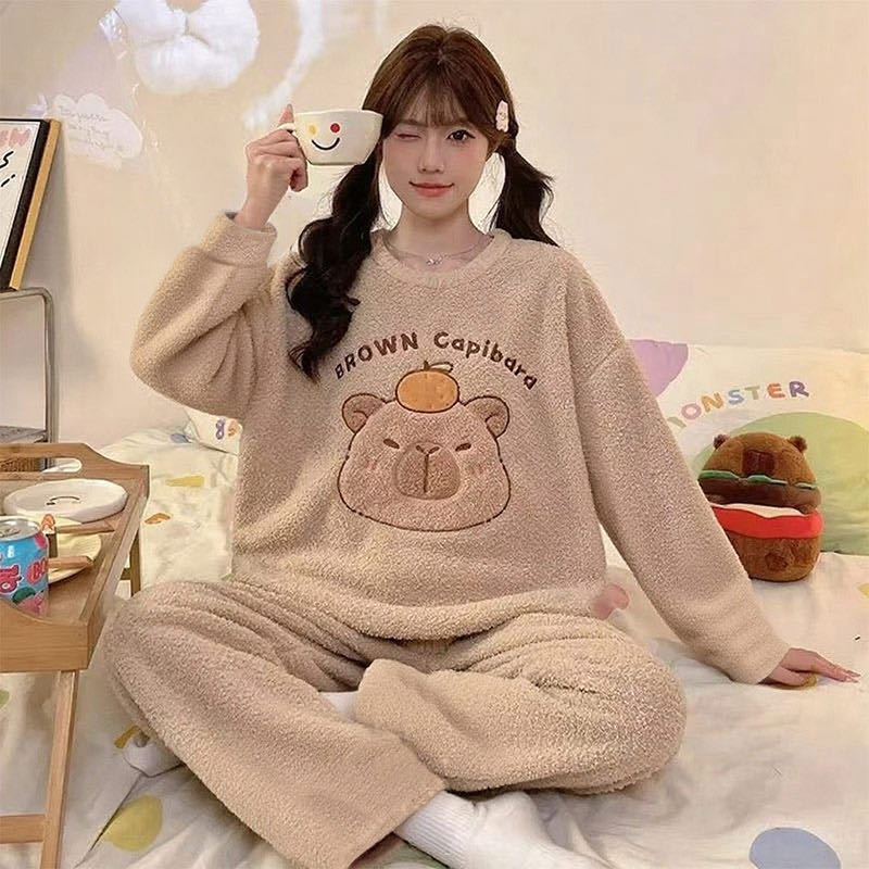 Fleece Coral Fleece Women's Pajama Set