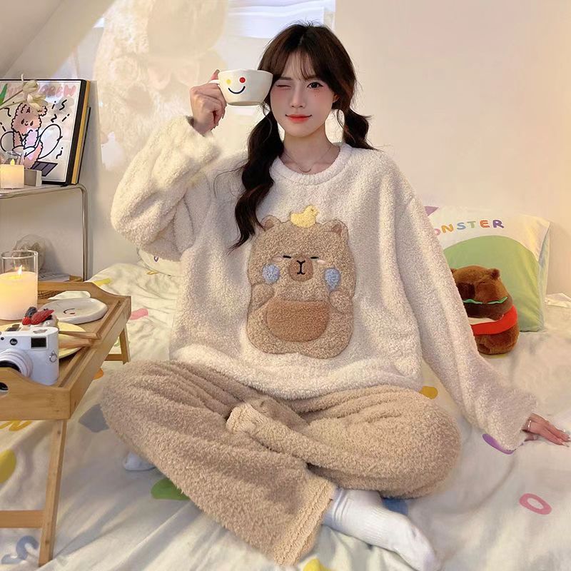 Fleece Coral Fleece Women's Pajama Set