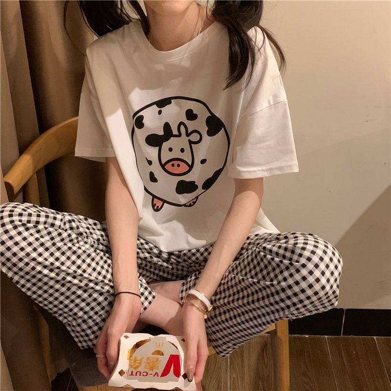 Cute Loose Printed Cartoon Pajama