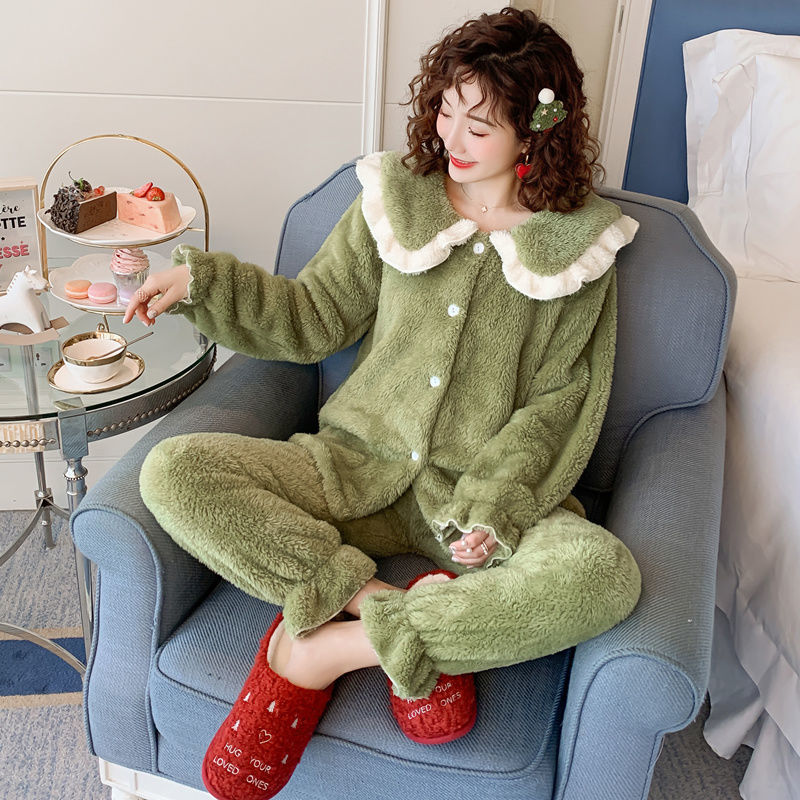 Fleece Thick Plush Pajamas