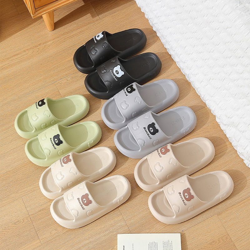 Thick-soled Non-slip Cute Cartoon Bear Shoes