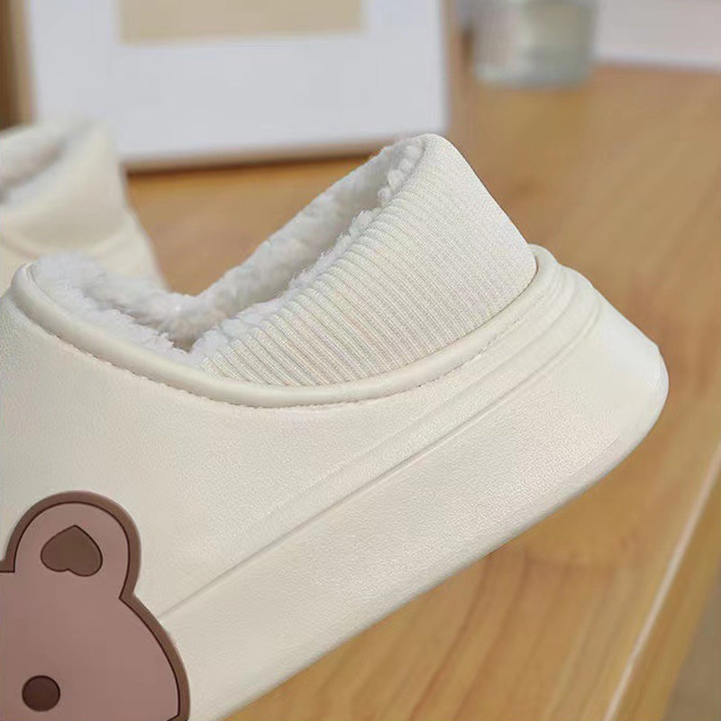 Fluffy Bear House Shoes For Women