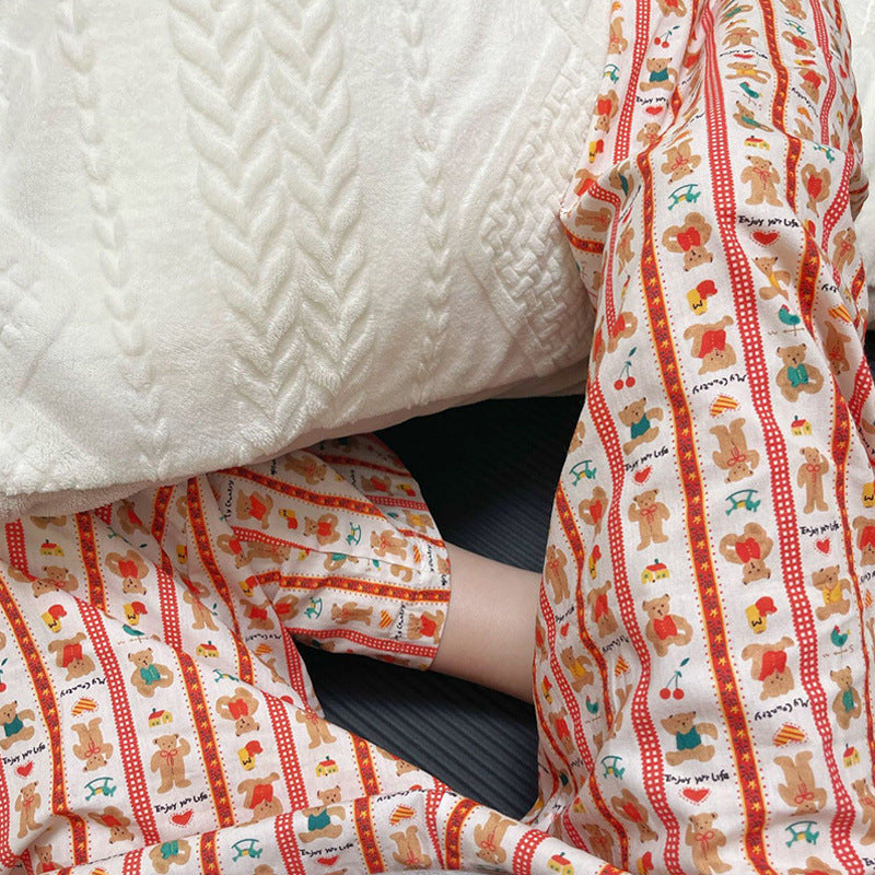 Cute Loose Printed Cartoon Pajama